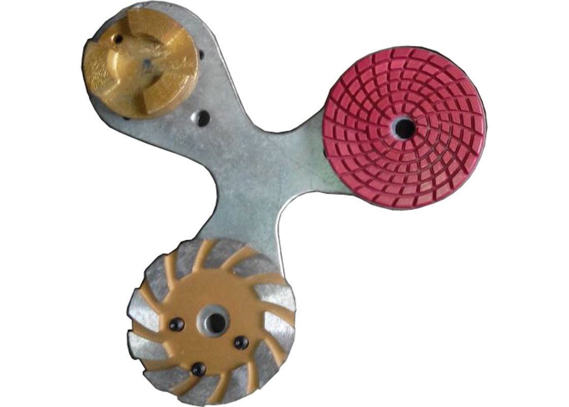 Three Segment Grinding Blade Diamond Grinder Disc For Terrazzo Floor